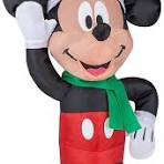Gemmy Disney Mickey Mouse gonflable avec bonnet de Père Noël 50,8 cm