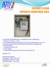 Coffret Gaz Detente Comptage Activ Reso