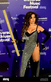 Mexican singer, Gloria Trevi (Gloria de los Ángeles Treviño Ruiz), during  the photocall before her concert during the Universal Music Festival that  wa Stock Photo - Alamy