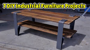 Finished in antique brown and black, it's also equipped with a wire mesh bottom shelf. 7 Industrial Furniture Pieces Do It Yourself Projects Youtube