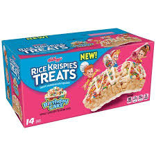 Birthday Rice Krispie Treats Walmart Kellogg S Rice Krispies Treats Crispy Marshmallow Squares Birthday Cake 14 Ct 10 9 Oz Walmart Com Rice Krispies Rice Krispie Treats Birthday Snack Cake