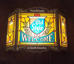 Vintage Old Style Heileman Beer Light Up Bar Advertising Sign Lighted 70s Color Sign Lighting Beer Advertising Advertising Signs
