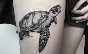 The artist has used a blend of styles from dot work to make an almost tribal looking tattoo. 40 Magnificent Sea Turtle Tattoos We Love Tattooblend