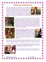 El 2 de agosto de 1385 en pamplona se celebra la primera corrida de toros. Masacre Del 2 De Agosto De 1810 America Del Sur Guerra De La Era Industrial