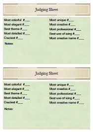 Judgingsheet Door Decorating Contest Family Christmas Party Gingerbread House Decorations