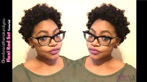 In today's world, a good rod set coupled with supportive curling or setting solution can go a long way to help you establish beautiful, short curls. Flexi Rod Set On Short Natural Hair With Entwine Couture Embrace Your Tresses