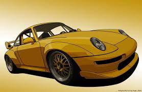 Porsche 993 Gt2 Porsche 993 Car Artwork Car Illustration