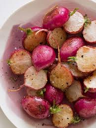 Roasted Radishes Side Dish Recipe Spoon For Bacon Recipe Roasted Radishes Radish Recipes Roasted Radishes Recipe