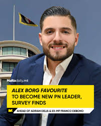 A recent survey referenced by Times of Malta suggests that Alex Borg is  currently the most favoured candidate among Partit Nazzjonalista members to  take