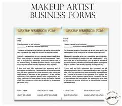 Makeup Artist Business Planner Bundle Freelance Makeup Artist Forms Wedding Makeup Artist Contact Template