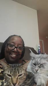 Angel and Astra chilling out while I relax and enjoy a Friday off work