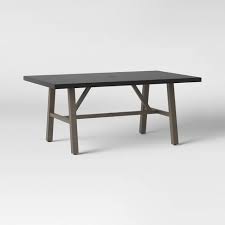 Amazon has many other varieties of fire bowl, lp gas fire bowl, outdoor decor thank you for visiting and supporting sterlingw youtube channel! Faux Wood 6 Person Rectangle Patio Dining Table With Faux Concrete Tabletop Smith Hawken Target