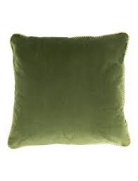 Un'intera esperienza di colori, nei toni senape, blu e terra. Cuscino In Velluto Verde Mela Con Cordoncino Oro