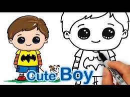 How Draw A Cute Boy Easy Cute Boy Drawing Boy Drawing Cute Drawings The following simple drawing lesson will guide you through the steps of drawing these cuties.