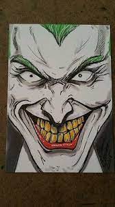 Αυτοί είναι οι τυχεροί αριθ. Sketch Card The Joker Ooak Copic Aceo Desenhos Desenho Super Heroi