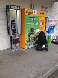 Once the address is in your address book, you can choose it as your shipping address by selecting ship to this address during checkout. Spotted In Seattle Amazon Starts Placing Ads On Locker Machines Geekwire