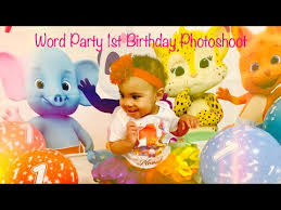 Free birthday printables for your party. Word Party Theme First Birthday Photoshoot Diy Youtube