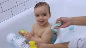 Prior to updated safety regulations and standards, the majority of bath seats and rings were held in place with suction cups. Baby Bathtub Seat With Backrest Suction Cups To Side Of Bathtub