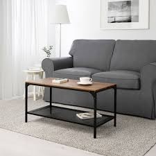 Ikea also has glass, wooden and plastic coffee tables in different heights. Fjallbo Coffee Table Black 353 8x181 8 90x46 Cm Ikea In 2021 Coffee Table Furniture Ikea