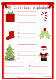 Christmas worksheets and teaching resources for esl students. Alphabet Worksheets Christmas Samsfriedchickenanddonuts