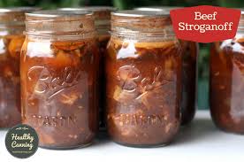 Beef Stroganoff In A Jar Healthy Canning Beef Stroganoff Canning Recipes Stroganoff