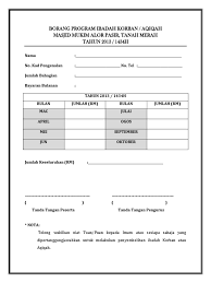 Penyertaan untuk program qurban akan ditutup pada 16 julai 2021 bersamaan 6 zulhijjah 1442h. Borang Program Ibadah Korban Aqiqah