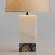 Cost Plus World Market White Marble And Agate Table Lamp Base Table Lamp Base Table Lamp Decorative Table Lamps