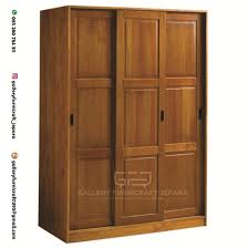 Lemari pakaian sliding 3 pintu minimalis. Lemari Pakaian 3 Pintu Sliding Minimalis Kayu Jati Shopee Indonesia