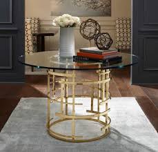 Jules Brass Glass Table Modern Entry By Mitchell Gold Bob Williams Round Table Decor Entryway Round Table Round Foyer Table