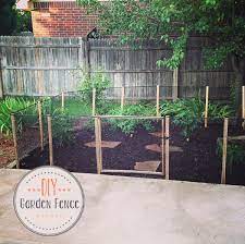 Buy bottom ground stakes to secure your fence to the ground. Diy How To Make A Garden Fence Oh Everything Handmade Llc Diy Garden Fence Garden Fence Diy Fence