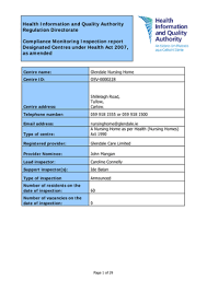 Telephone number portability allows consumers to transfer service from one communications company to another without changing their phone numbers. Glendale Nursing Home Shillelagh Road Tullow Carlow