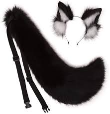 Animal Big Tail Fox Cat Dog Wolf Tail And Ears Headband Cosplay Costume  Accessory | Fruugo FI