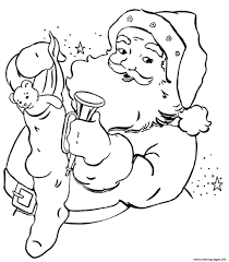 Print Stocking Present Santa Claus S0359 Coloring Pages Coloring Pages Free Christmas Coloring Pages Christmas Coloring Sheets