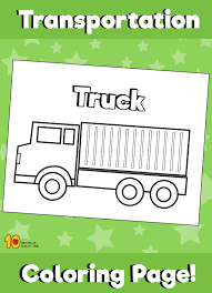 Many coloring pages with individual and collective transportation, with passengers and goods transportation. Truck Coloring Page Transportation Coloring Pages 10 Minutes Of Quality Time