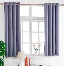 Curtains are used in bedrooms to rest in total darkness. Amazon Com Temnetu Light Grey Blackout Curtains Panels Short Bedroom Curtain Grommet Thermal Insulated Drapes For Bedroom Living Room 2 Panels W52x45l Home Kitchen