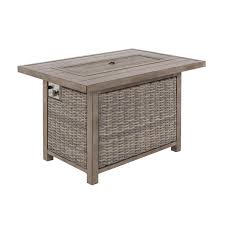 Seaport Wicker Firepit In 2020 Affordable Outdoor Furniture Fire Pit Patio Fire Pit Table
