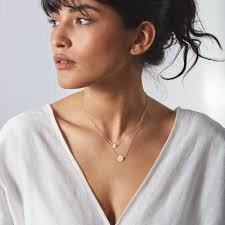 Initial Necklace Set of 2, Custom Dainty Layered Necklace, Personalized  Letter Pendants