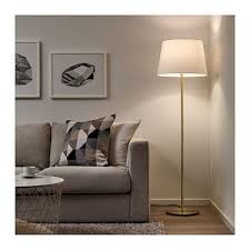 Skaftet Brass Colour Floor Lamp Base Ikea Floor Lamp Base Floor Lamps Living Room Lamp