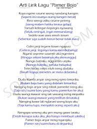 Arti Lirik Lagu Pamer Bojo Arsia Lirik
