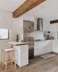 Ven a la cocina para conocer a los mejores chefs del mundo. Las Cocinas Blancas Y De Madera Son Calidas Y Tienen Un Estilo Atemporal Introdu Cocina Espacio Pequeno Cocina Blanca Y Madera Cocina Integrada En Salon