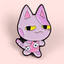 Tom cat jerry mouse golden age of american animation tom and jerry cartoon, tom & jerry, mammal, cat like mammal, heroes png. Bob Enamel Badge Classic Game Pin Collection Cute Purple Cat Game Brooch Animal Crossing Fans Gift Wish
