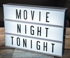 Backlit Retro Marquee Lightbox