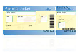Flugticket vorlage zum bearbeiten : Flugticket Business Class Vektor Illustration 509726 Vektor Kunst Bei Vecteezy