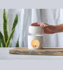 Modern White Pottery Essential Oil Burner Ceramic Candle Etsy In 2020 Ceramic Oil Burner Essential Oil Burner Ceramic Oil Diffuser