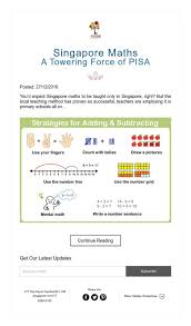 Singapore Maths A Towering Force Of Pisa Singapore Math Teaching Methods Math