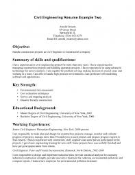 civil engineering resume objective