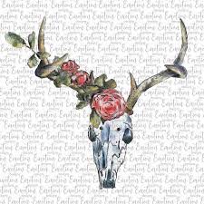 Hand Drawn Deer Skull Png Watercolor Instant Download Etsy How To Draw Hands Deer Skulls Watercolor Deer