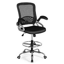 Its form, contours and proportions are the result of orangebox's continuous ergonomic research. Buy Giantex Mesh Drafting Chair Standing Desk Stool With Lumbar Support Adjustable Counter Height Office Chair W Flip Up Arms Footrest Ring Sit Stand Chair Tall Office Chair Online In Indonesia B07x33rky8
