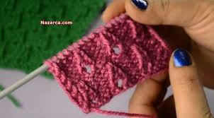 Orgu Kulah Modeli Turkce Videolu Nazarca Com Baby Knitting Patterns Orgu Tig Isleri
