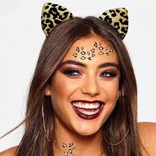 McFadyon Cat Ears Headband Cat Leopard